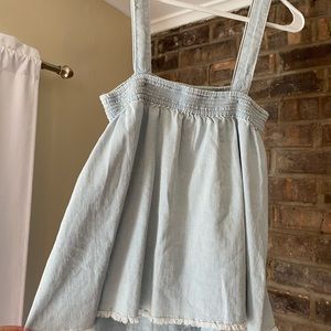 Wilfred free denim tank top in medium